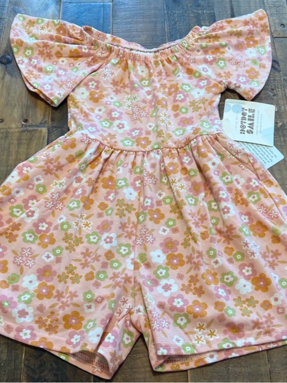 Dot Dot Smile size 3/4 or 5/6 girls floral fashion romper new